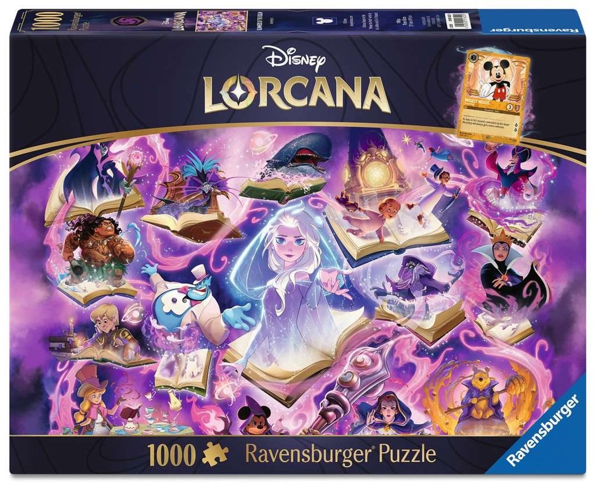 Ravensburger Puzzle Disney Lorcana Gimmers of the Realm: Amethyst – 1000 Teile.