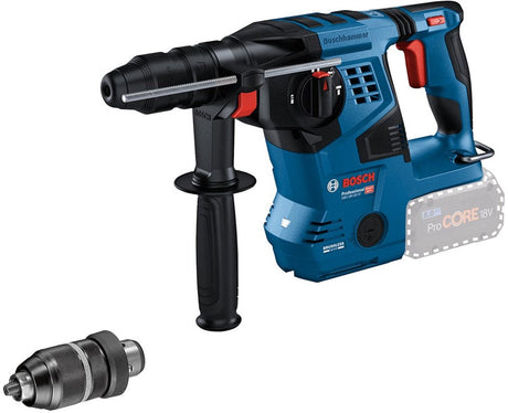 Bosch Professional GBH 18V-28 CF Akku-Kombihammer SDS-Plus 3,3J + Schnellwechsel-Bohrfutter 18V Grundkörper in L-Boxx - 0611921001