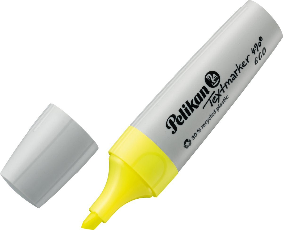 Pelikan Textmarker 490 - Öko-Textmarker - Gelb - 10 Stück