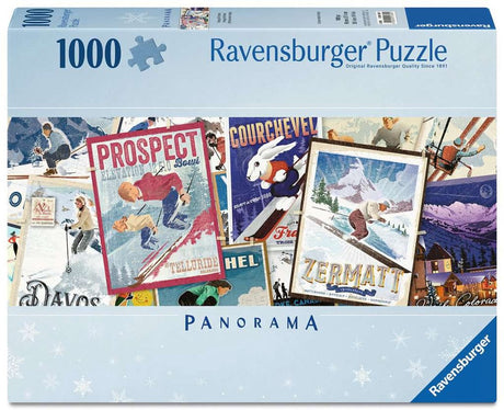 Ravensburger vintage ski posters legpuzzel - 1000 stukjes
