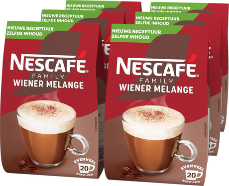 Nescafé Family Wiener Melange Instantkaffee – 6 Beutel x 280 g für 150 Tassen Kaffee