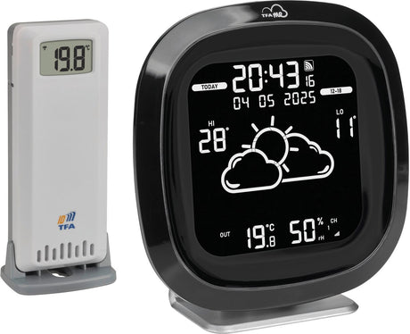 Tfa dostmann tfa.me id-04 35.8102.01 wifi-weerstation verwachting voor 4 dagen aantal sensoren max.: 5