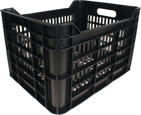 Willex - fietskrat urban - zwart - 30 liter - 100% gerecycled - inclusief bevestigingsmateriaal