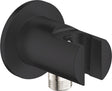 Grohe Quickfix Vitalio Universal-Wandanschluss mit Ablaufbogen und Wandhalter für Handbrausen – Mattschwarz