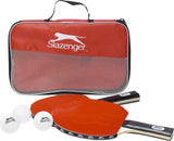 Slazenger Tischtennis-Set 6-teilig – mit 4 Tischtennisbällen und 2 Tischtennisschlägern – Tischtennis-Set mit Aufbewahrungstasche