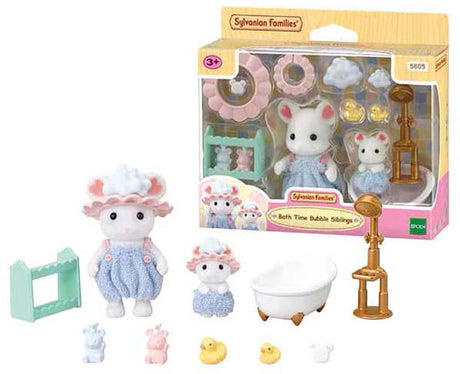 Sylvanian Family 5805 Schaumbadzeit Bruder Schwester