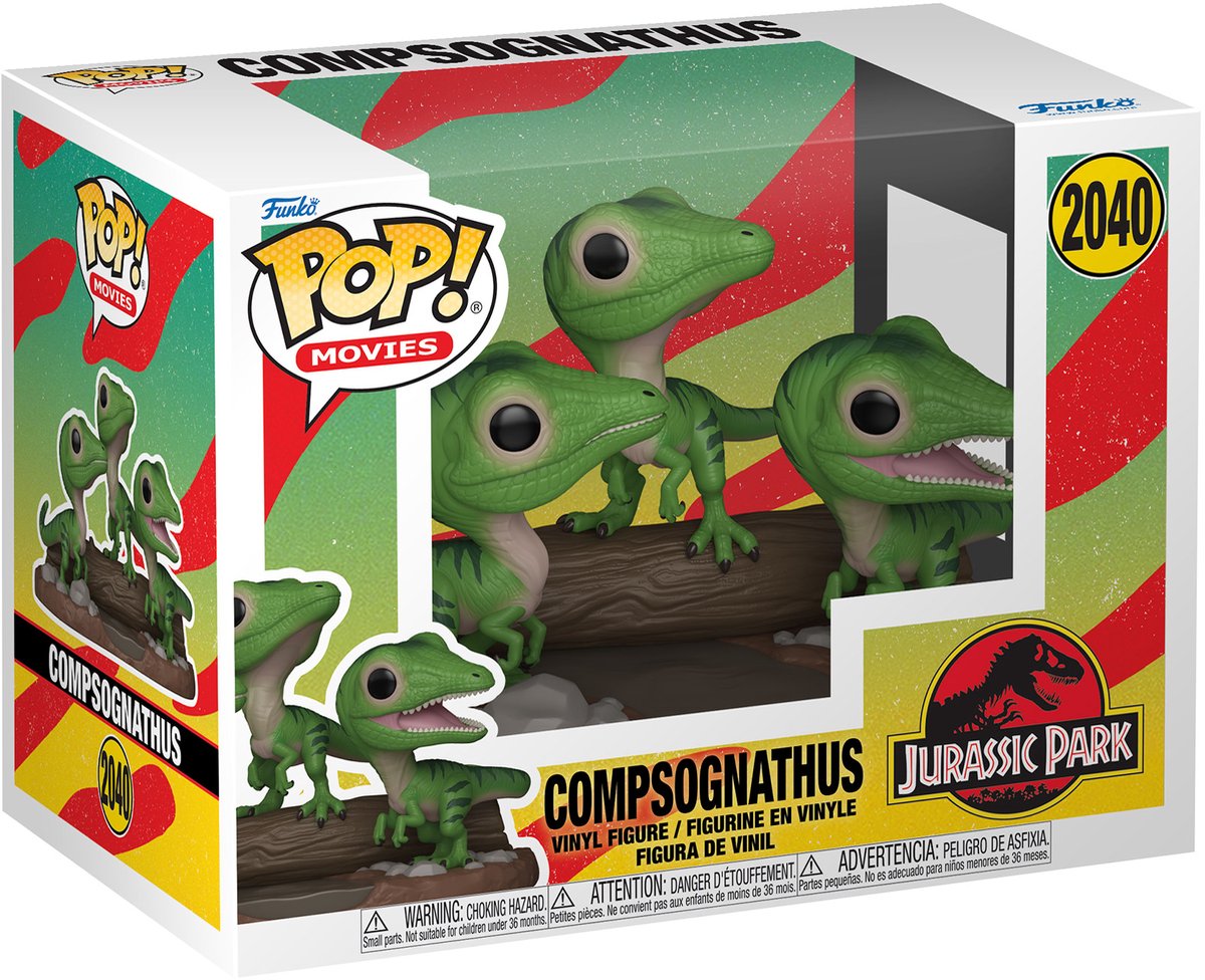 Funko Jurassic Park Pop! Premium-Vinylfigur Compsognathus 9 cm Puppe! Figur