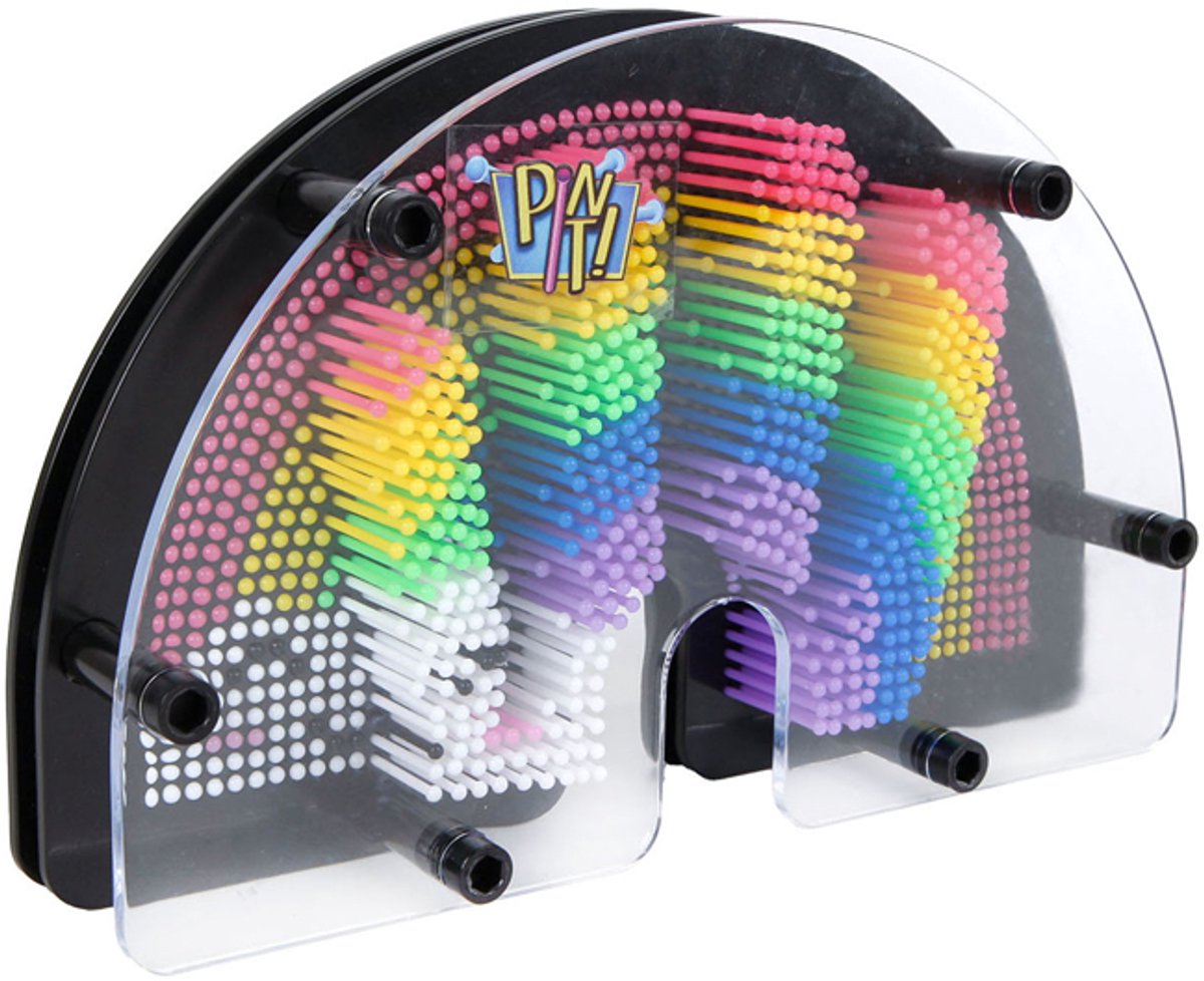 Van Manen pin it! Regenbogenspielzeug macht 3D-Druck - farbenfrohes Kinderspiel.
