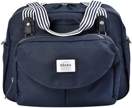 Béaba Geneve – Wickeltasche – Wickeltasche – modularer Stil – großes Fassungsvermögen – inklusive isothermer Lunch-Bag-Wickelunterlage – blau