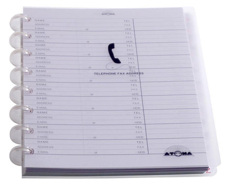 Atoma Telefonregister A41656, A5, 54 Seiten, liniert, weiß