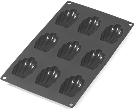 Lékué bakvorm - 9 madeleines - siliconen - black