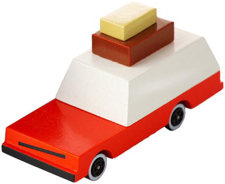 Candylab Toys Candycar World: Gepäckwagen (w021) 8,4x4,1x3cm, Holzdruckguss, magnetisch, in Geschenkbox, 3+