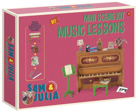 Bambolino sam julia het muizenhuis miniatuur-muziekscã¨ne knutselpakket - speelgoed kinderen - schaal 1:12 - knutselen - voor meisjes en jongens - toys