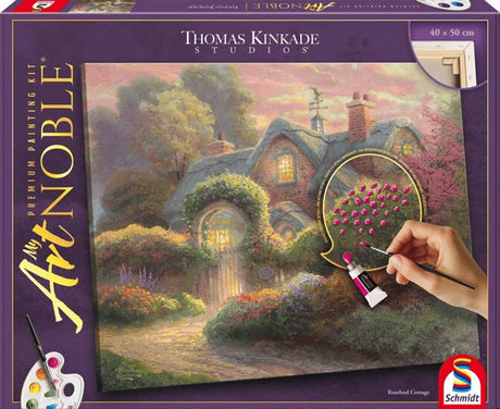 Schmidt thomas kinkade, my artnoble rosebud cottage - hobbypakket