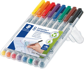 Staedtler Lumocolor F Non-Permanent Stift - Box 8 Farben