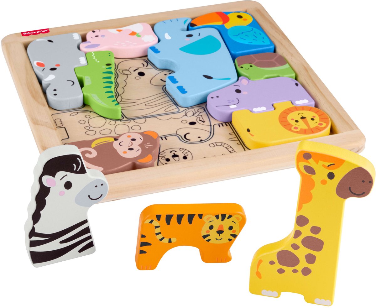 Holztier-Puzzle von Fisher-Price