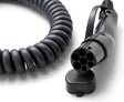 Ratio e-line laadkabel auto | 11 kw | fase 3 - 16a | spiraal |type 2 - recht - type 2| zwart