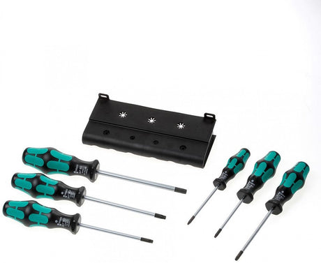 Wera 367 6 Torx® Bo Kraftform Plus Torx® Bo Schraubendreher-Set + Halter, 6-teilig – 1 Stück – 05138250001