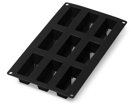 Lékué Backform – 9 Minikuchen – Silikon – Schwarz