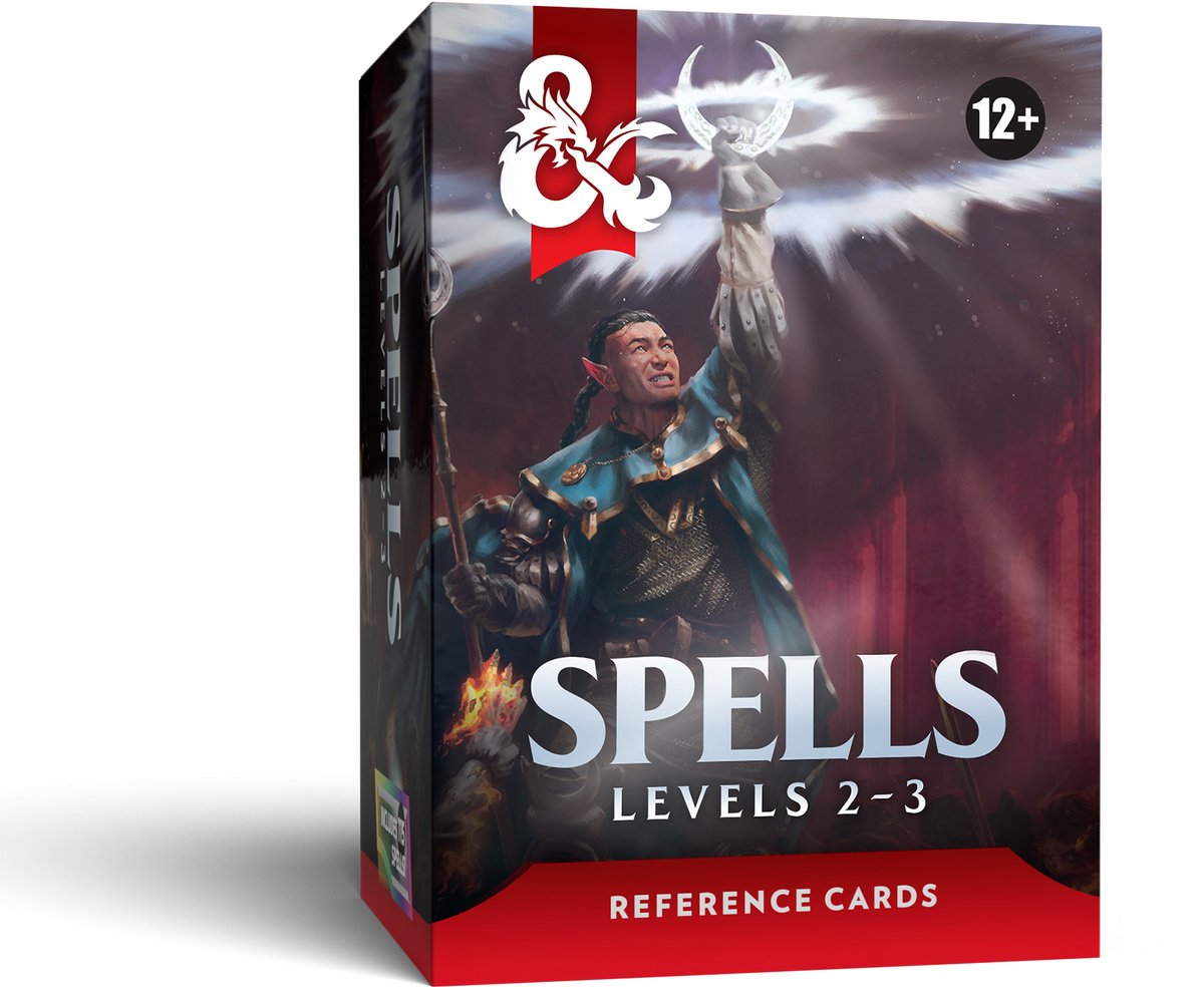 Dungeons dragons reference cards - spells (levels 2-3)