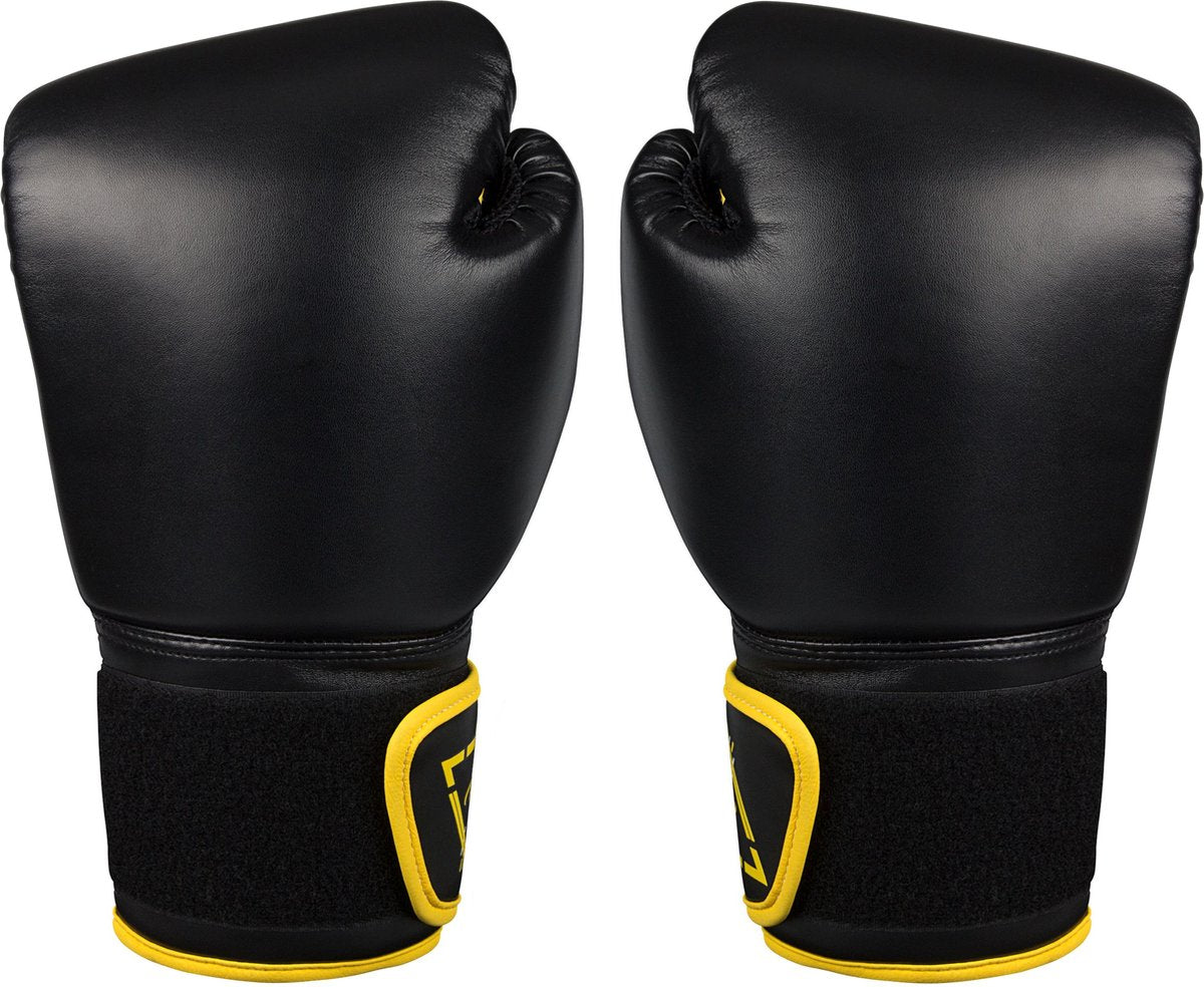 Avento Boxhandschuhe PU - 6 oz - schwarz gelb 6 oz
