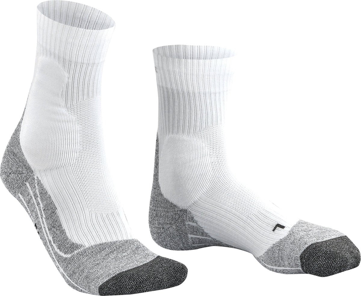Falke Te2 Anti-Blister Baumwolle Funktionsmaterial Tennissocken Herren Weiß - Größe 44-45