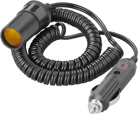 Proplus sigarettenaansteker verlengkabel 3 m 12 24v – voor auto sigarettenaansteker – 3a zekering – zwart