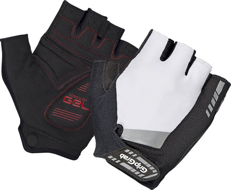 Gripgrab - Supergel gepolsterte Kurzfinger-Sommer-Fahrradhandschuhe Fahrradhandschuhe mit Polsterung - Weiß - Unisex - Größe XXL