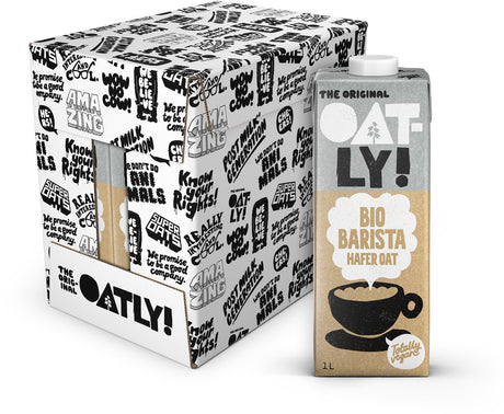 Hafer! Haferflocken Bio Barista Edition - 6 Stück - (6l) - haltbare Pflanzenmilch - Bio Barista - Vorteilspack