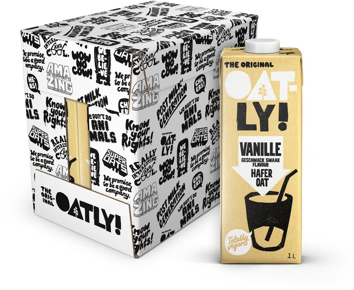 Hafer! oatly Haferdrink Vanille - 6 Stück - (6l) - haltbare Pflanzenmilch - Vanille - Vorteilspack