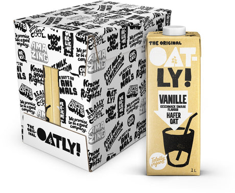 Hafer! oatly Haferdrink Vanille - 6 Stück - (6l) - haltbare Pflanzenmilch - Vanille - Vorteilspack