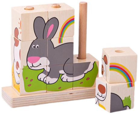 Bigjigs Stapelblöcke für Haustiere.