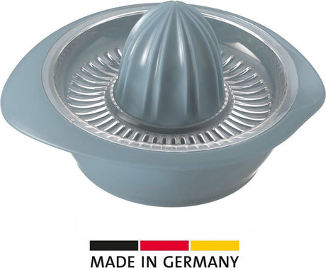Westmark Zitruspresse mit Saftreservoir, Durchmesser: 18,7 cm, Fassungsvermögen: 350 ml, Kunststoff, Limetta, Blau, 3091227b