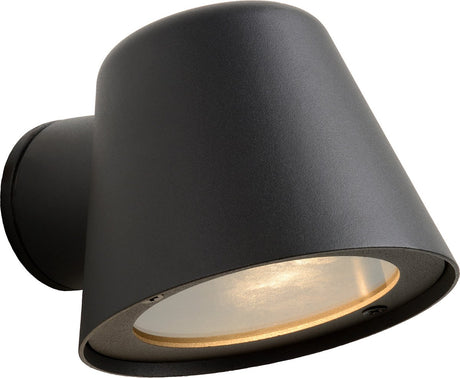 Lucide Dingo-LED – Wandleuchte für drinnen und draußen – LED dimmbar – GU10 (MR16) – 1 x 5 W, 3000 K – IP44 – Anthrazit