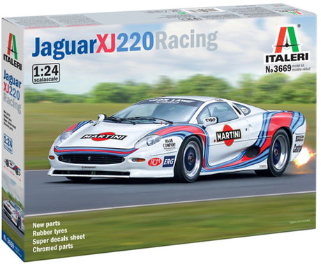 Italeri Modellbausatzauto – 3669 Jaguar XJ220 Racing – R-Auto aus Kunststoff – 1:24 – Modellbau