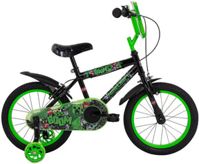 Huffy minecraft 16 inch kinderfiets - zwart