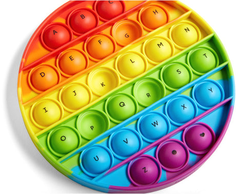 Lernressourcen, sensorische Seifenblasen-Poppers zum Alphabet, 6er-Set