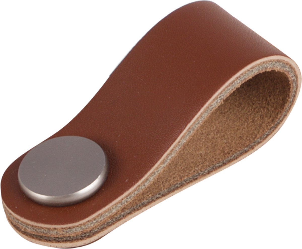 Differnz | meubelknop leer | cognac bruin