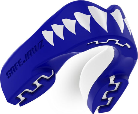 Safejawz Mundschutz Extro-Serie Shark Blue White Senior
