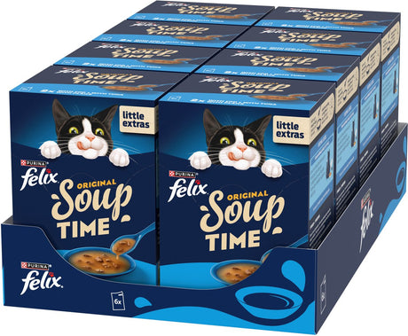 Felix Suppenfischauswahl - Nassfutter für Katzen - 48 x 48 g