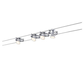 Paulmann kabelsysteem cardan 4x max. 10w gu5.3 chroom 94144