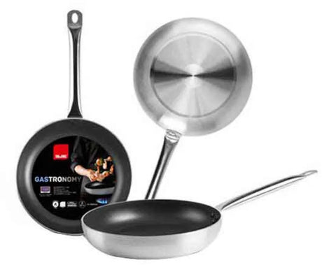 Ibili gastronomy 36 cm koekenpan zilver