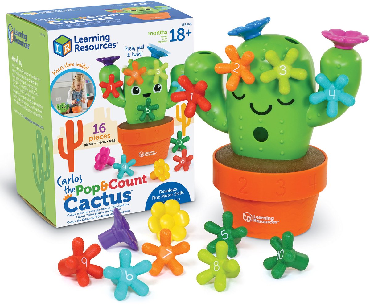 Learning resources druk tel cactus - motoriek - vanaf 18 maanden