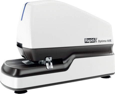 Rexel schneller kontaktloser elektrischer Hefter Optima 60e – Heften bis zu 60 Blatt – Weiß