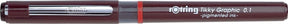 Rotring Tikky Graphic Filzstift Fineliner | 0,10 mm | schwarze Tinte |