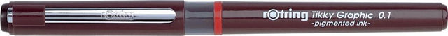 Rotring Tikky Graphic Filzstift Fineliner | 0,10 mm | schwarze Tinte |