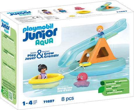 Playmobil Junior-Schwimminsel mit Wasserrutsche – 71687