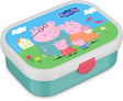 Mepal Lunchbox Campus – 750 ml – Lunchbox mit Fächern für Kinder – geeignet für 4 Sandwiches – Peppa Pig