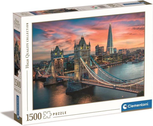 Clementoni – Puzzle – 1500 Teile – London Twilight – Puzzle für Erwachsene – hochwertige Sammlung