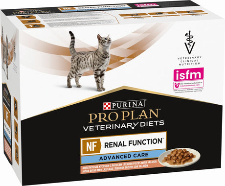 Pro Plan Veterinärdiäten Feline NF Nierenfunktion 10x85 g – Katzenfutter – Lachs